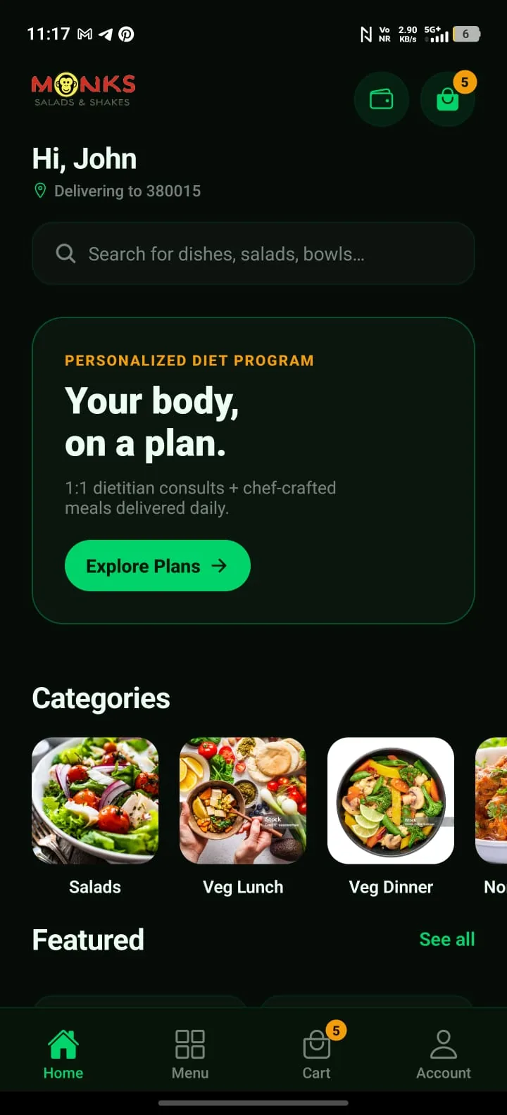 Monk's Salad — Build a bowl